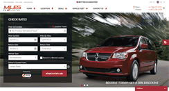 Desktop Screenshot of milescarrentalsanfrancisco.com