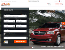 Tablet Screenshot of milescarrentalsanfrancisco.com